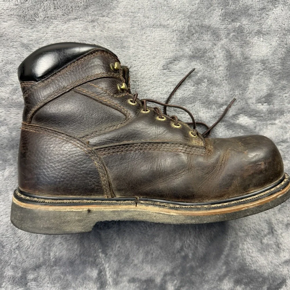 Red Wing Irish Setter Work Boots Mens 9.5 E2 Brown Leather Steel‎ Toe Lace Up